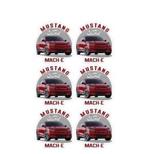 MUSTANG MACH E LAMINATED VINYL STICKERS #149